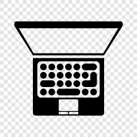 computer, laptop computer, portable computer, notebook icon svg