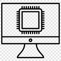 computer processing, highperformance computing, computer architecture, computer programming icon svg