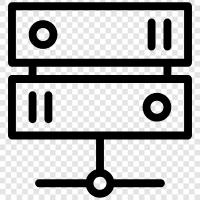 computer servers, data servers, web servers, hosting servers icon svg