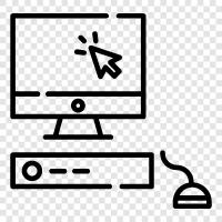 computer system, computer software, computer hardware, computer networking icon svg