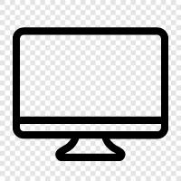 computer, laptop, monitor, flat screen icon svg