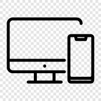 computer, internet, mobile, phone icon svg