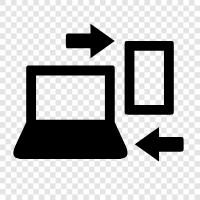 Computer Transfer, Mobile Transfer, Phone to Phone Transfer, Phone to Computer Transfer icon svg