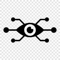 Computer Vision, Bilderkennung, Gesichtserkennung, Objekterkennung symbol