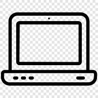 computer, notebook, ultrabook, computer desk icon svg