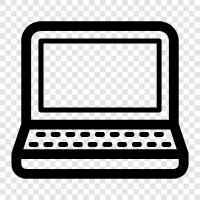 computer, notebook, laptop computer, ultrabook icon svg