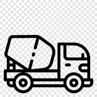 Concrete Pump, Concrete Mixing Plant, Concrete, Concrete Mixer icon svg