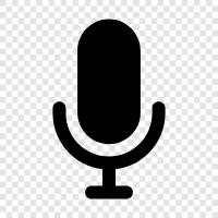 condenser microphone, dynamic microphone, ribbon microphone, Microphone icon svg