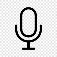 condenser microphone, lapel microphone, electret microphone, dynamic microphone icon svg