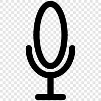 condenser microphone, dynamic microphone, lavalier microphone, lapel microphone icon svg