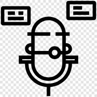 condenser microphone, dynamic microphone, electret microphone, ribbon microphone icon svg