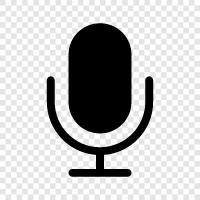 condenser microphone, dynamic microphone, electret microphone, ribbon microphone icon svg