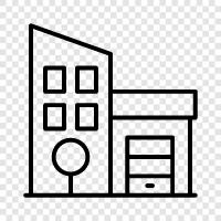 condo, apartments, townhouse icon svg