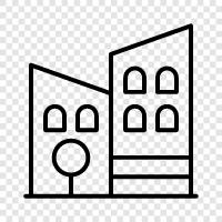 condominium, apartments, living space, real estate icon svg