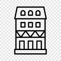 condominium, apartments, modern, urban icon svg