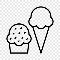 cone, sundae, frozen yogurt, soft serve icon svg