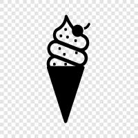 cone, scoop, sundae, ice cream truck icon svg