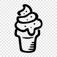 cone, ice cream, dessert, sweet icon svg