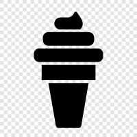 cone, dessert, frozen, eat icon svg