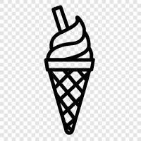 cone, scoop, chocolate, vanilla icon svg