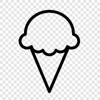 cone, ice cream, frozen yogurt, soft serve icon svg