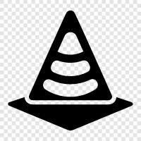 coneshaped, conelike, conelike object, cone icon svg