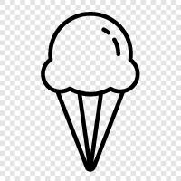 Cone, Sundae, Soft Servieren, Eis symbol