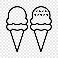 Cone, Sundae, Ice Cream, cones icon svg