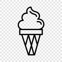 cone, ice cream, cones, frozen desserts icon svg