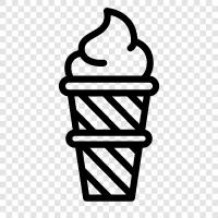 koniler, floats, sundaes, milkshake ikon svg