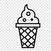 cones, ice cream, cone, eat icon svg