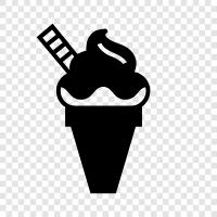 cones, floats, sundaes, milkshakes icon svg