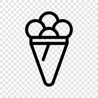 cones, soft serve, dairy free, vegan icon svg