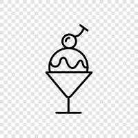 cones, sundaes, milkshakes, floats icon svg