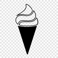 cones, toppings, flavors, homemade icon svg