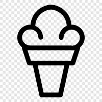 cones, dairy, ice cream, frozen yogurt icon svg