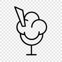 cones, ice cream, sundaes, ice cream sundae icon svg