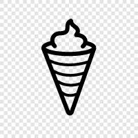 cones, ice cream, cones with ice cream, ice cream cones icon svg