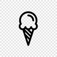 cones, sundaes, milkshakes, ice cream shops icon svg