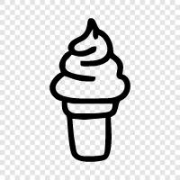 cones, sundaes, milkshakes, floats icon svg