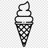 cones, sundaes, ice cream parlor, ice cream truck icon svg