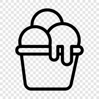 cones, ice cream truck, sundaes, milkshakes icon svg