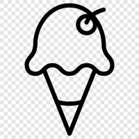 cones, sundaes, ice cream trucks, ice cream parlors icon svg