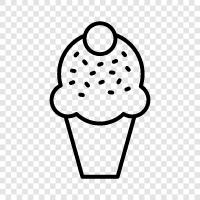 cones, sundaes, ice cream trucks, ice cream parlors icon svg