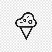 cones, sundaes, milkshakes, floats icon svg