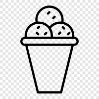cones, cups, toppings, Ice Cream icon svg