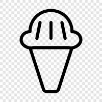 cones, sundaes, ice cream trucks, ice cream parlors icon svg