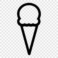 cones, sundaes, ice cream truck, ice cream parlor icon svg