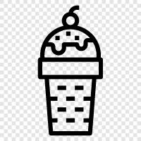 cones, sundaes, ice cream trucks, ice cream parlors icon svg