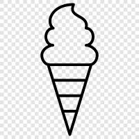 cones, ice cream truck, ice cream parlor, ice cream sundae icon svg